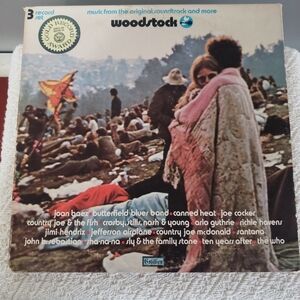 Woodstock Music from the Original Soundtrack and More 3 Record Set SD3-500 1970